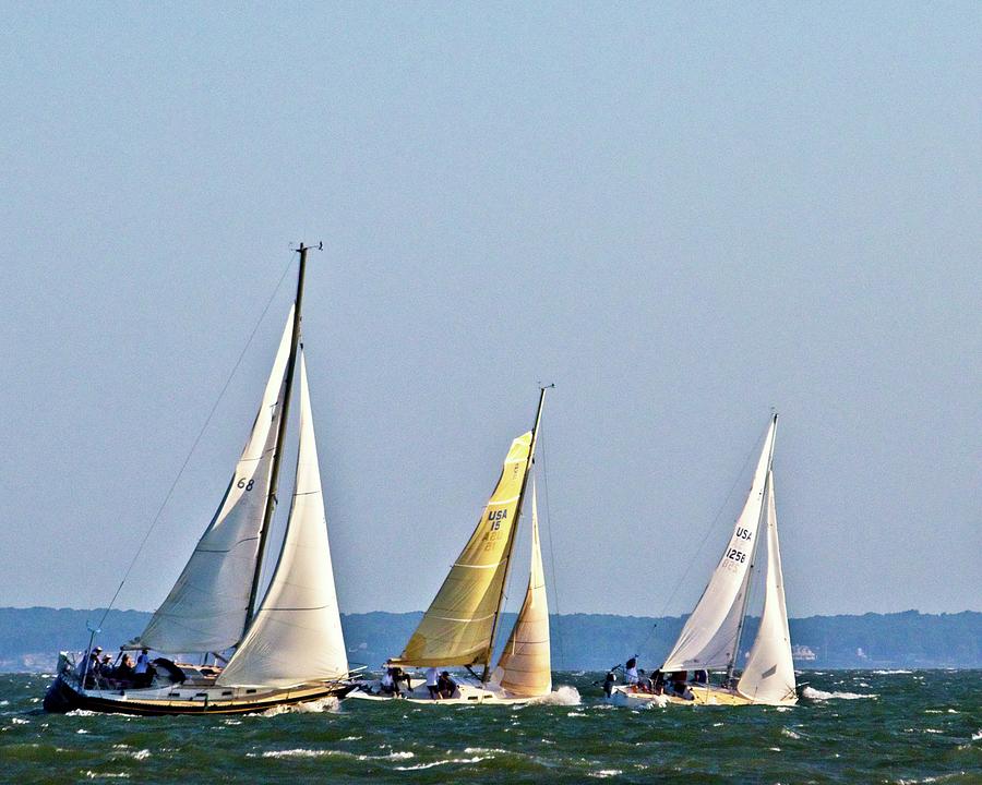 Peconic Bay Sailing Photograph by Joseph Ficarra | Fine Art America