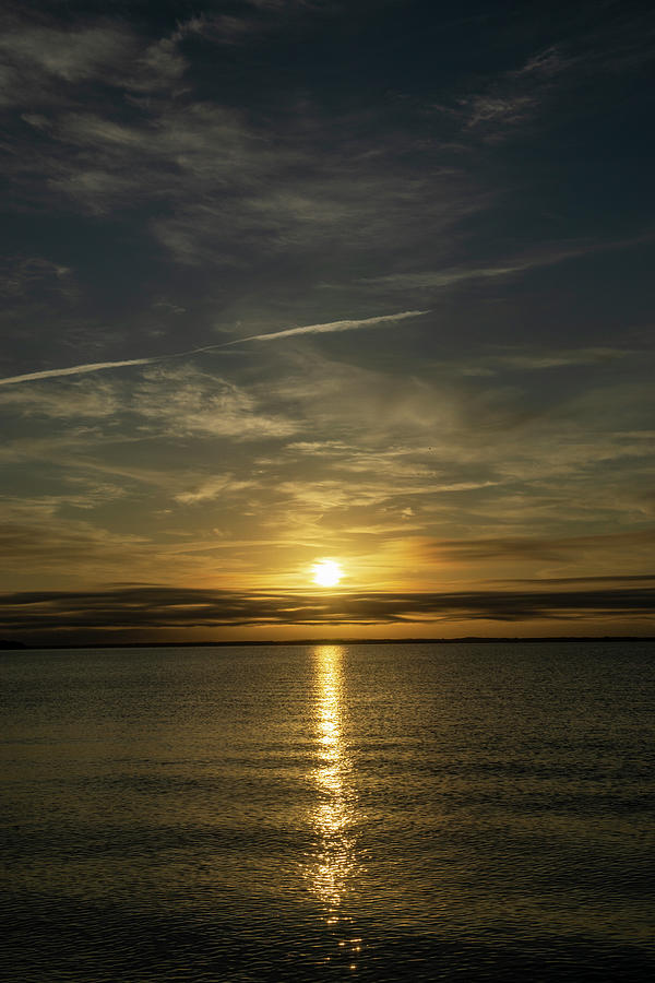 Peconic Sunset Photograph by Steve Gravano