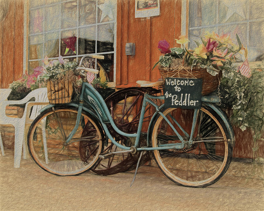 Peddlers Bike Art Photograph by Scott Olsen