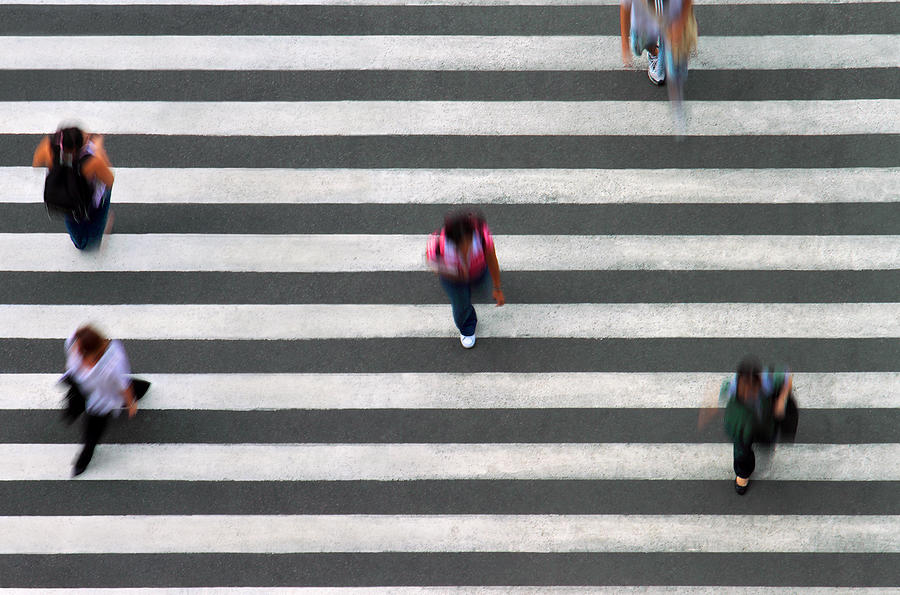 Pedestrian line Photograph by Luoman