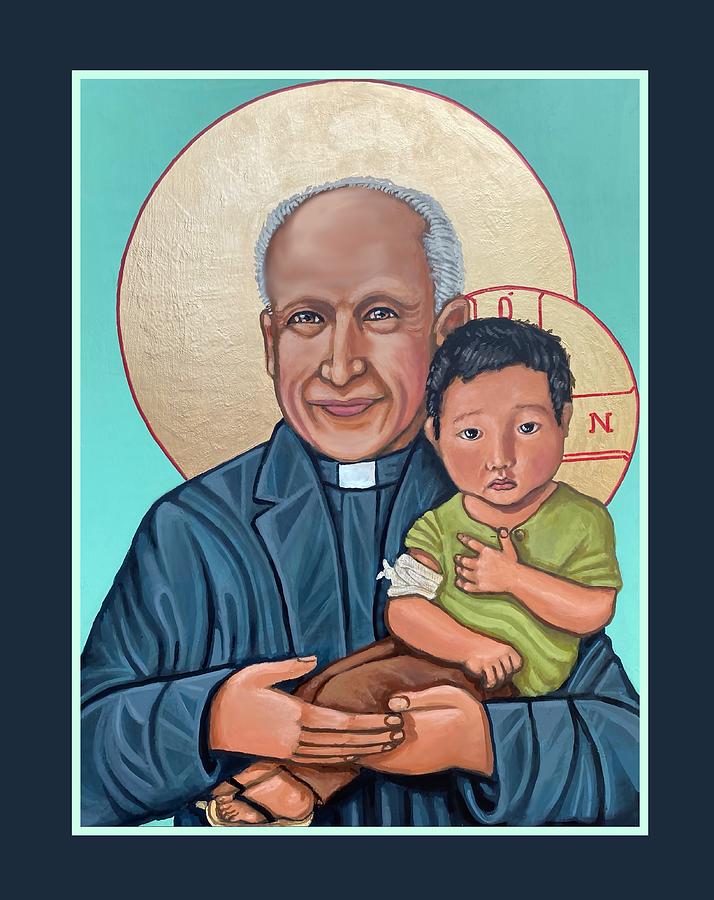 Pedro Arrupe SJ  Painting by Kelly Latimore