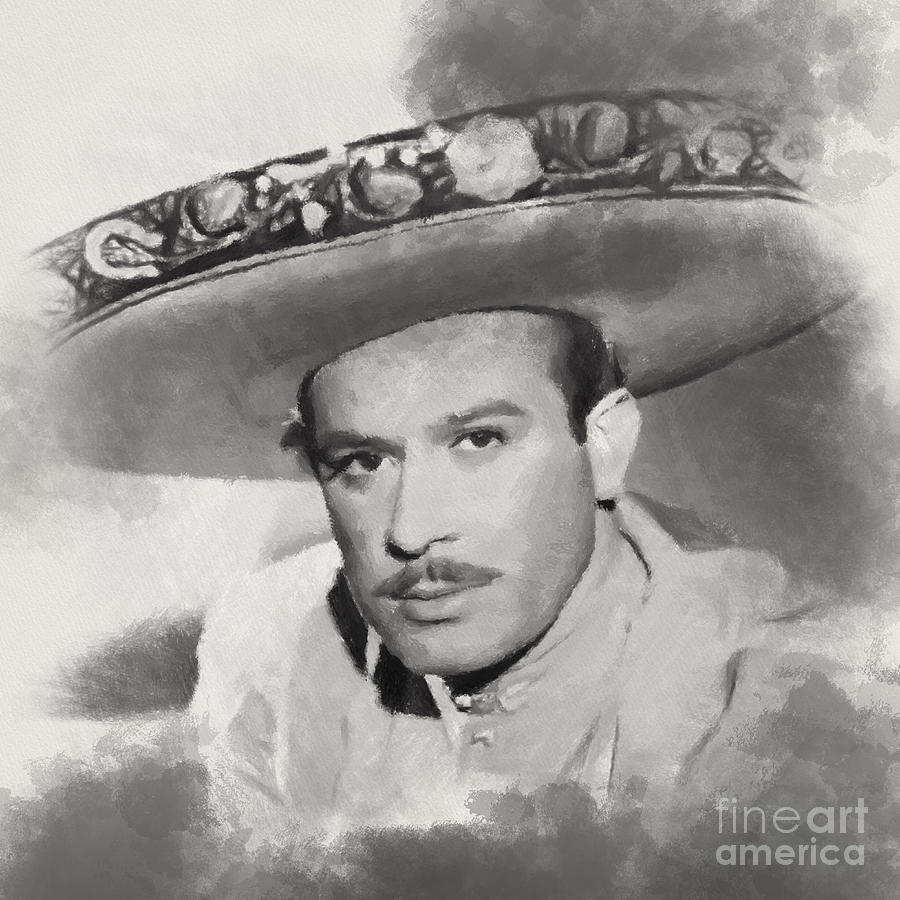 Pedro Infante Drawing by Juan Rosales Pixels