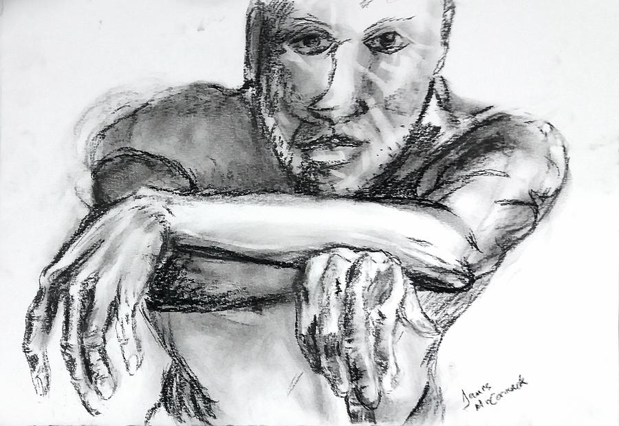 Pedros Hands Drawing by James McCormack