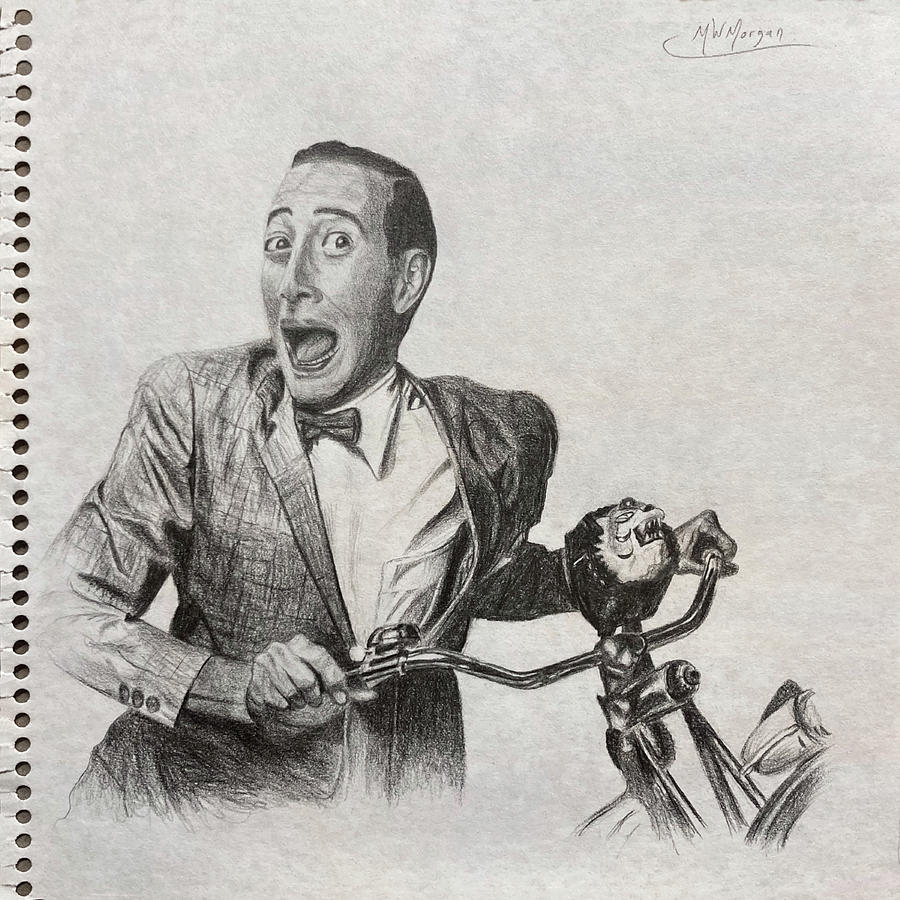 Pee Wee Herman Drawing by Michael Morgan