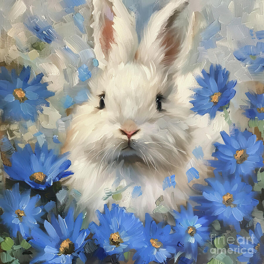 Peek A Boo Bunny Painting by Tina LeCour Peek A Boo Bunny Painting by Tina LeCour