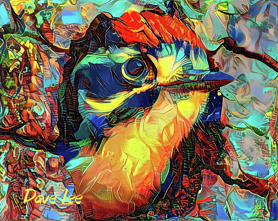 Peekaboo Bird Digital Art by Dave Lee