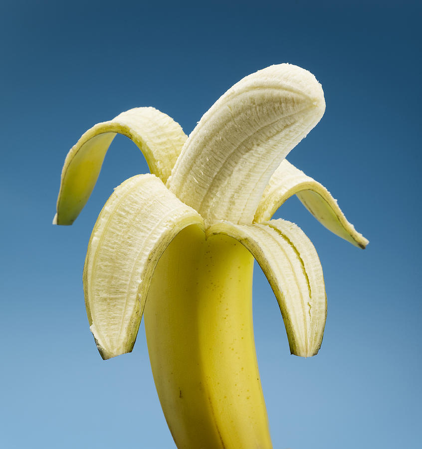 Peeled banana  Photograph by Jeffrey Coolidge