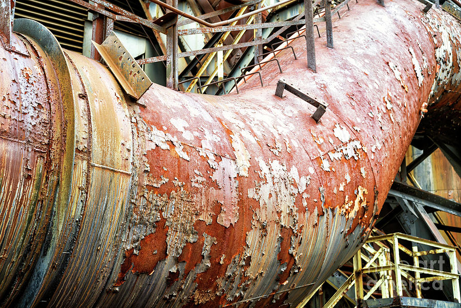 Peeling Away at Bethlehem Steel in Pennsylvania Photograph by John Rizzuto