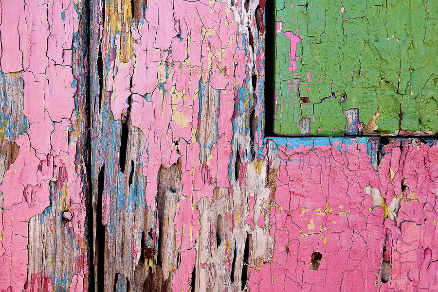 Peeling Paint in Cozumel, Mexico Photograph by David Morehead