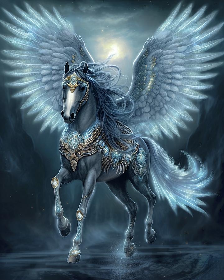 Pegasus Digital Art by Evelyn's AI Art - Fine Art America