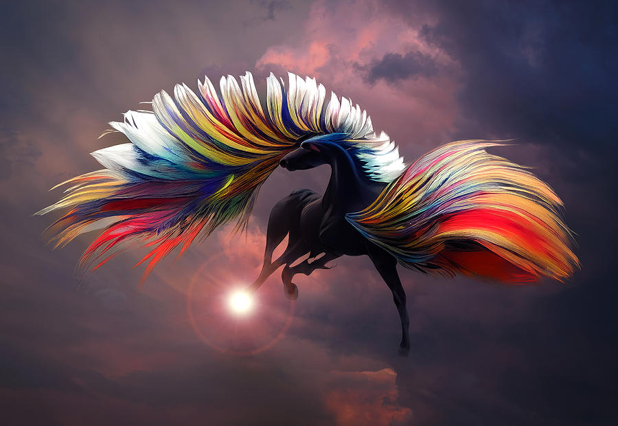 Pegasus Digital Art by Jim Painter