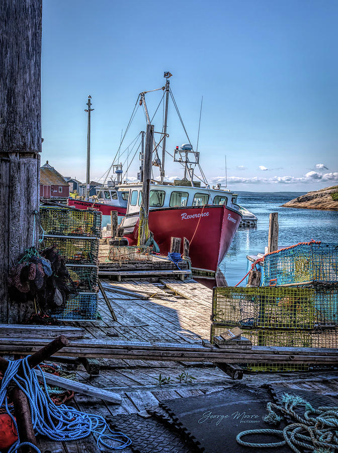 Peggys Cove Harbor Photograph by George Moore