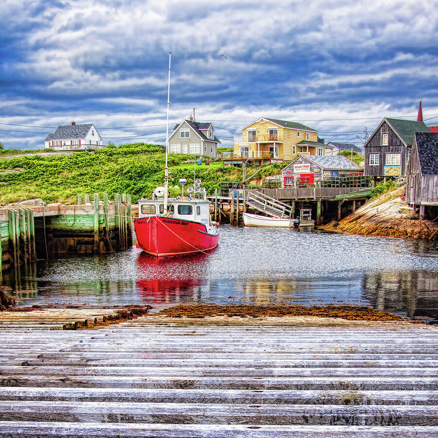 Peggys Cove in perspective Photograph by Tatiana Travelways