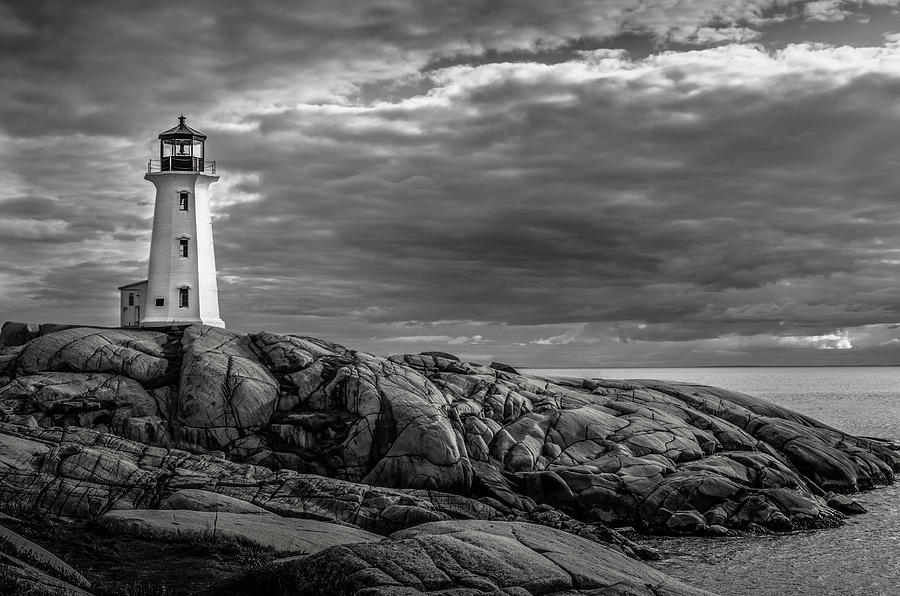 Peggys Cove Lighthouse Photograph by Linda Villers