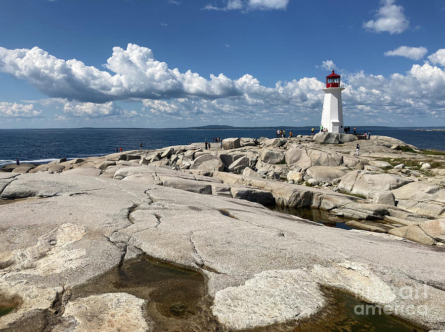 Peggys Cove Lighthouse - Nova Scotia - Canada Photograph by Phil Banks