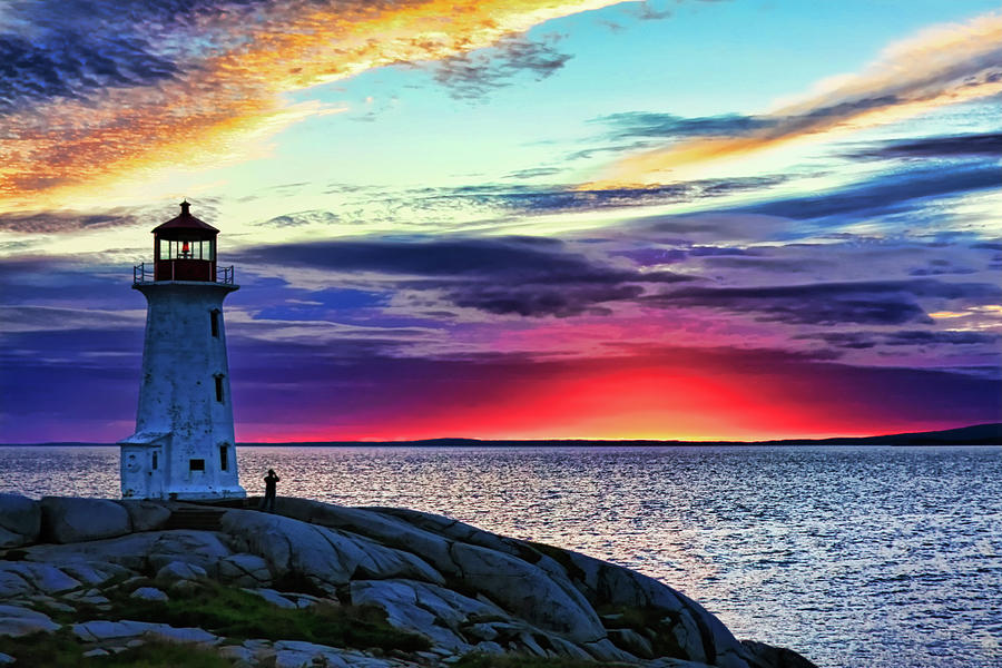Peggys Cove Lighthouse Photograph by Tatiana Travelways
