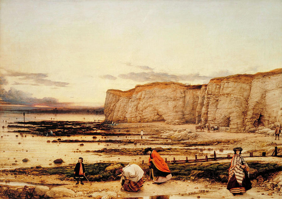 Pegwell Bay, Kent - a Recollection of October 5th 1858. Date/Period Ca. 1858. Painting. Oil on c... Painting by William Dyce Pegwell Bay, Kent - a Recollection of October 5th 1858. Date/Period Ca. 1858. Painting. Oil on c... Painting by William Dyce