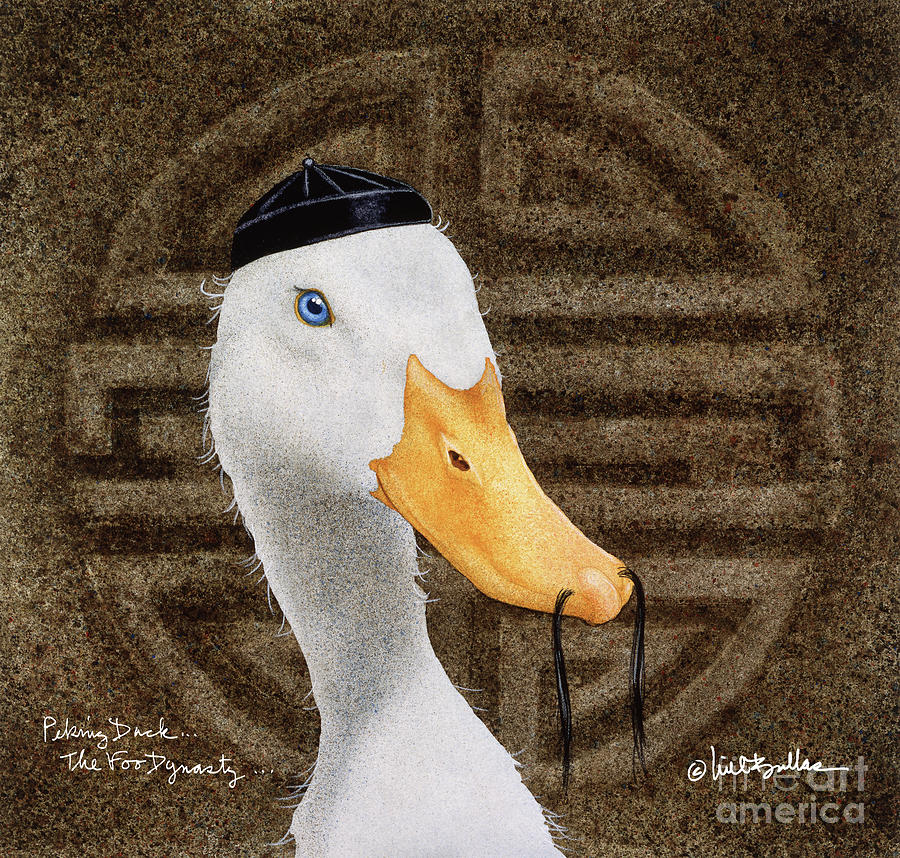 Chinese Duck Painting - Peking Duck... the Foo Dynasty... by Will Bullas
