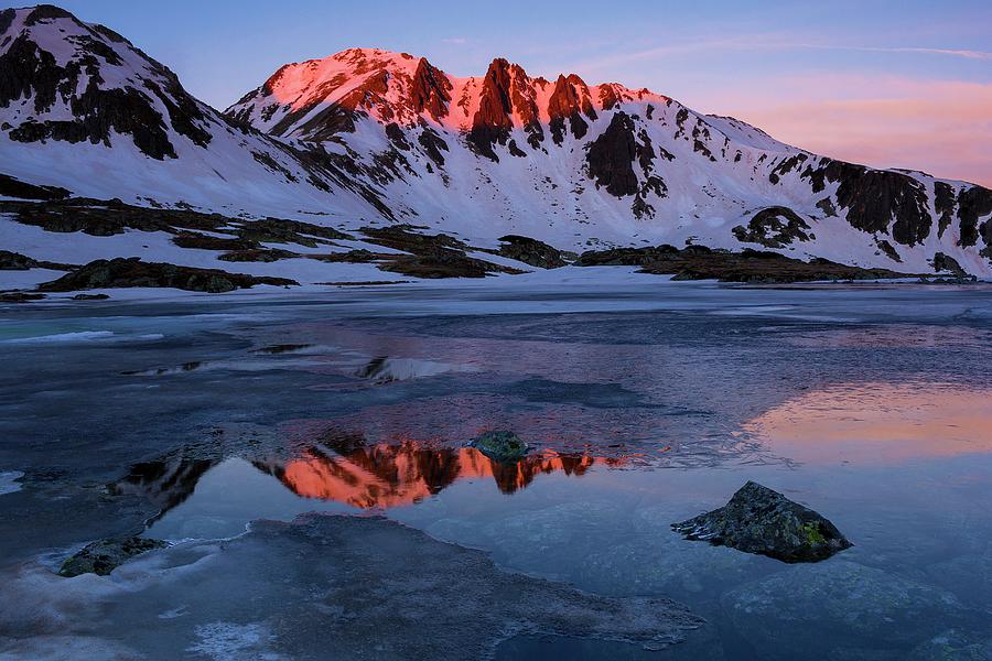 Peleaga peak at sunrise Photograph by Cosmin Stan