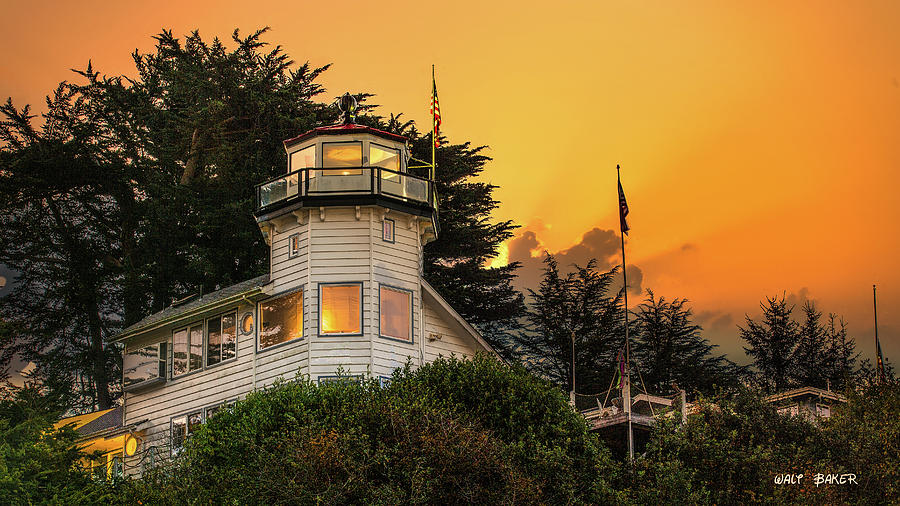 Pelican Bay Lighthouse Photograph by Walt Baker