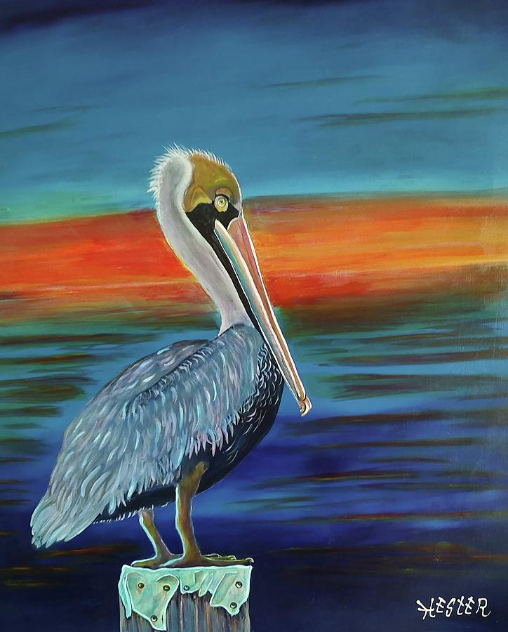 Pelican Painting By Don Hester - Fine Art America