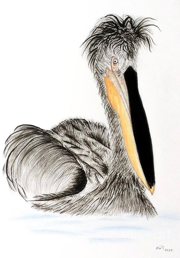 Pelican Painting by Natalia Wallwork