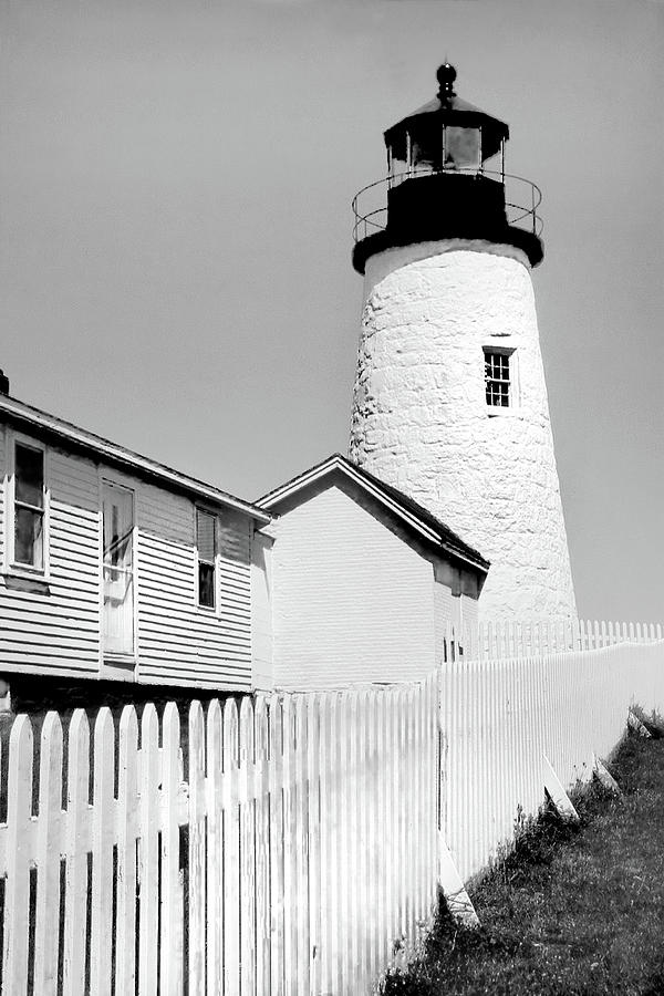 Pemaquid Light Monochrome Photograph by Jerry Griffin