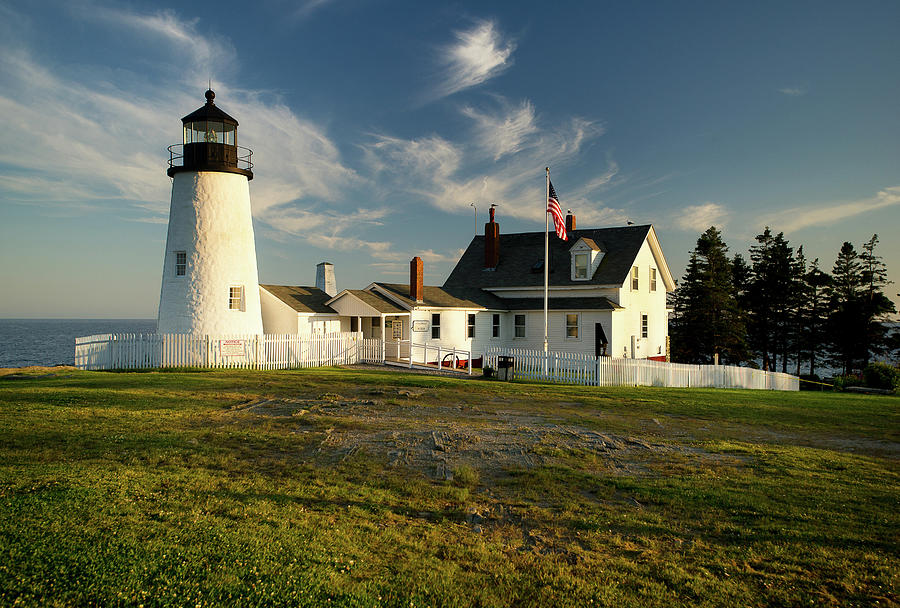 Pemaquid Lighthouse at Sunset Photograph by Gordon Ripley