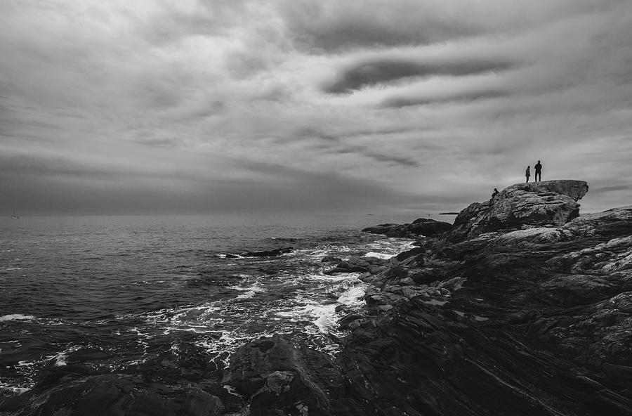 Pemaquid Point Black And White Photograph by Dan Sproul