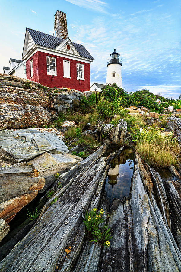 Pemaquid Point Lighthouse Photograph by Andy Crawford