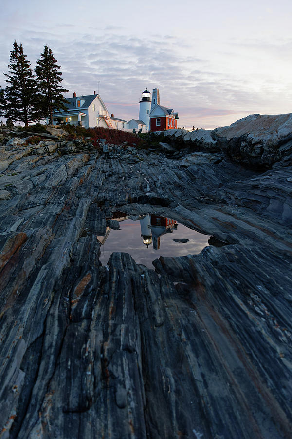Pemaquid Point Lighthouse Reflection Photograph by Doolittle Photography and Art