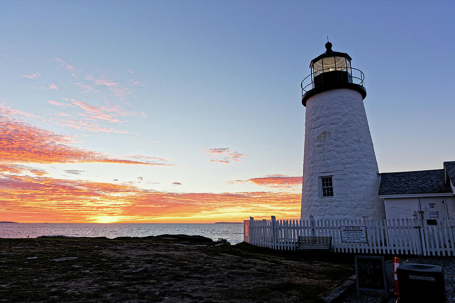 Pemaquid Point Lighthouse Sunrise Photograph by Doolittle Photography and Art