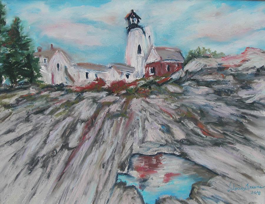 Pemaquid Point Painting by Valerie Greene