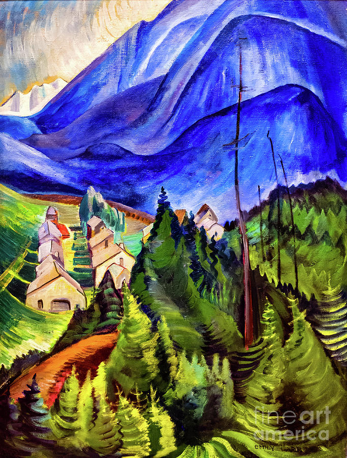 Pemberton Meadows 1933 by Emily Carr Painting by Emily Carr