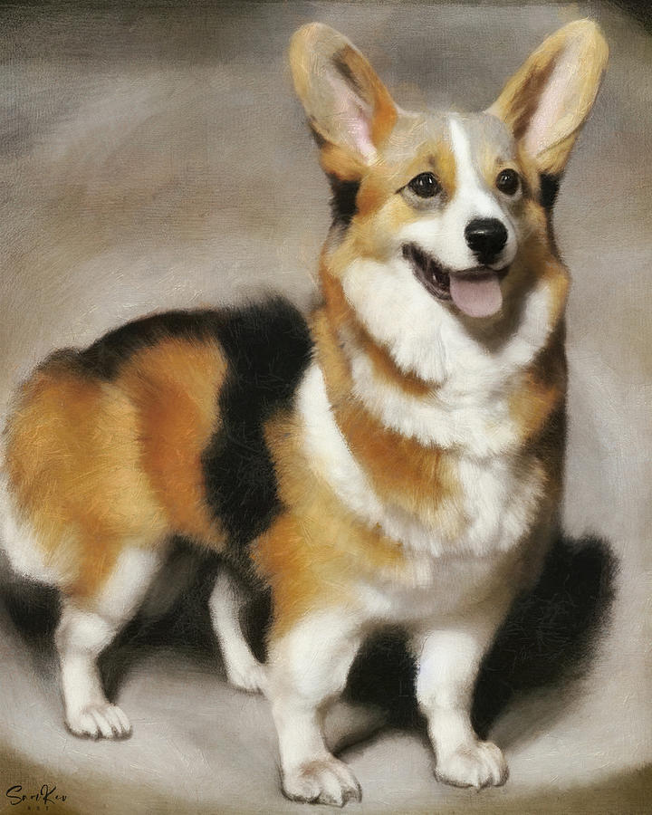 Pembroke Welsh Corgi Digital Art by Samuel HUYNH Pembroke Welsh Corgi Digital Art by Samuel HUYNH