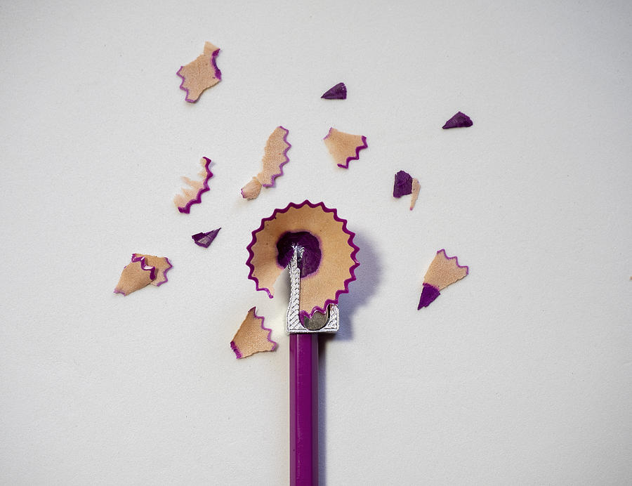 Pen with sharpening shavings Photograph by Javier Zayas Photography