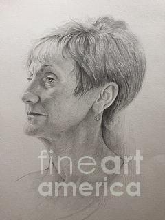 pencil Portrait Drawing by Frank Zampardi