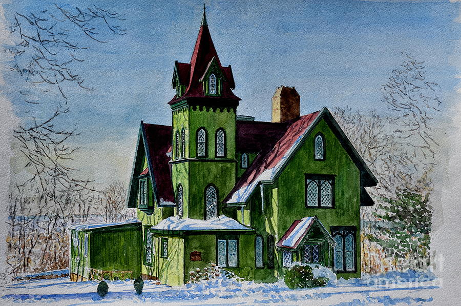 Architecture Painting - Pendleton House, Historic Home by Anthony Butera