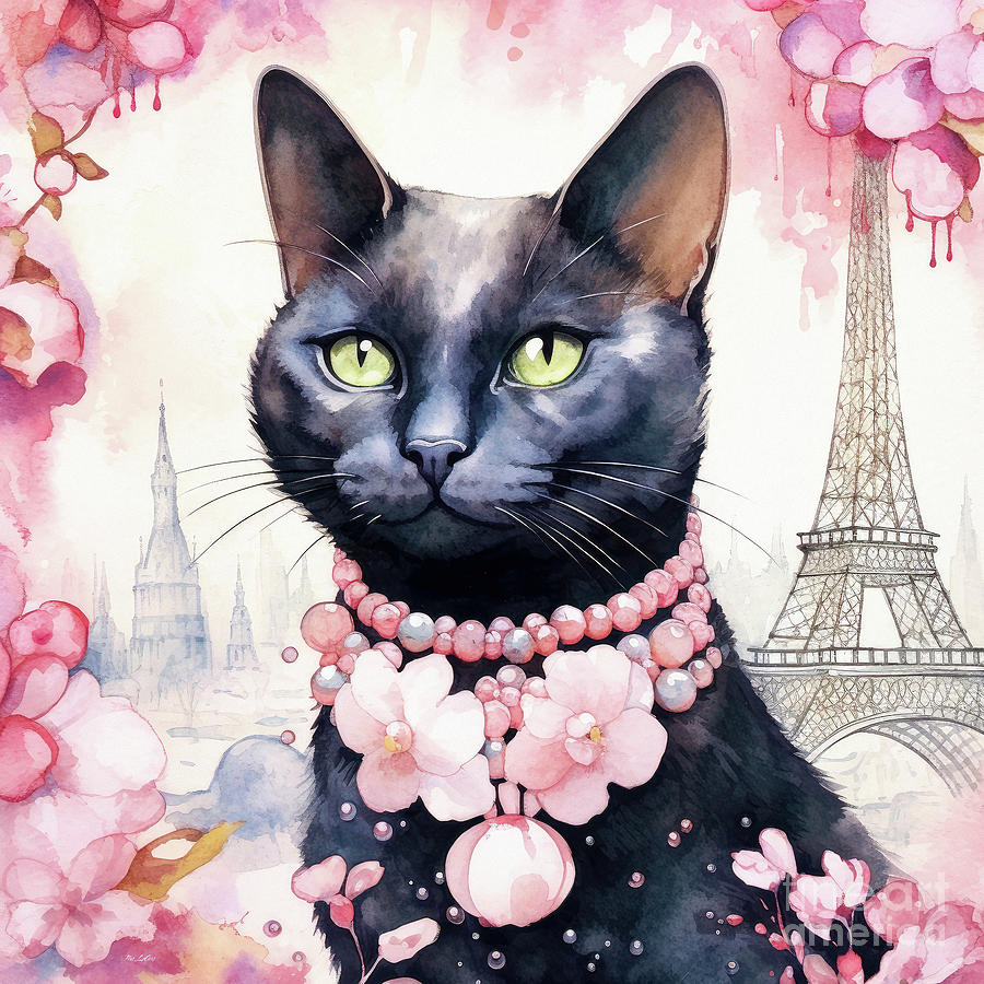 Penelope In Paris Painting by Tina LeCour Penelope In Paris Painting by Tina LeCour