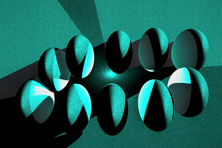 Penguin Digital Art - Penguin Eggs by Mike Braun