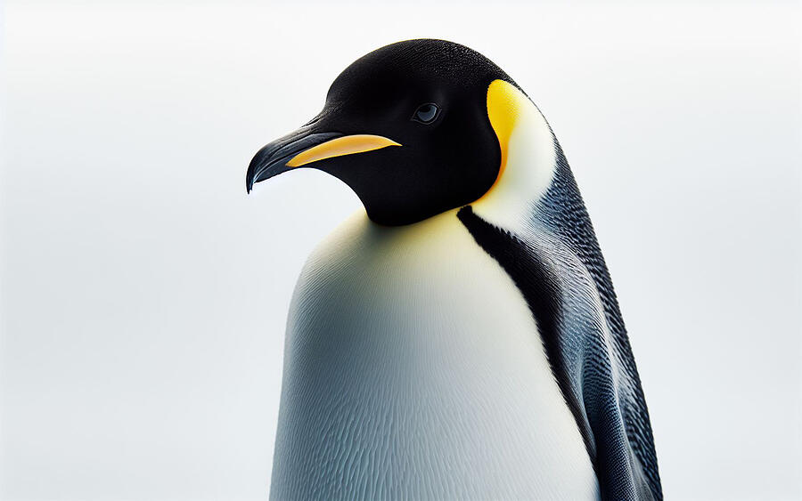 Penguin Photograph - Penguin in Profile by Bill Cannon