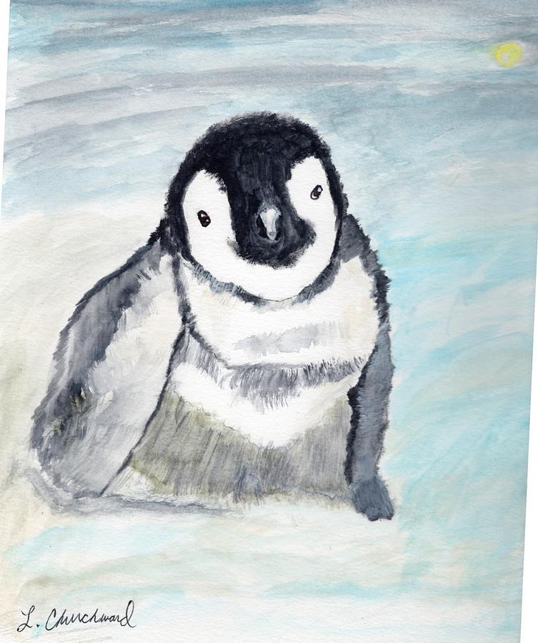 Penguin Painting by Lois Churchward - Fine Art America