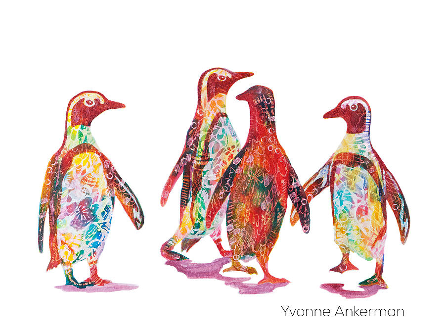 Penguin Magic Painting by Yvonne Ankerman