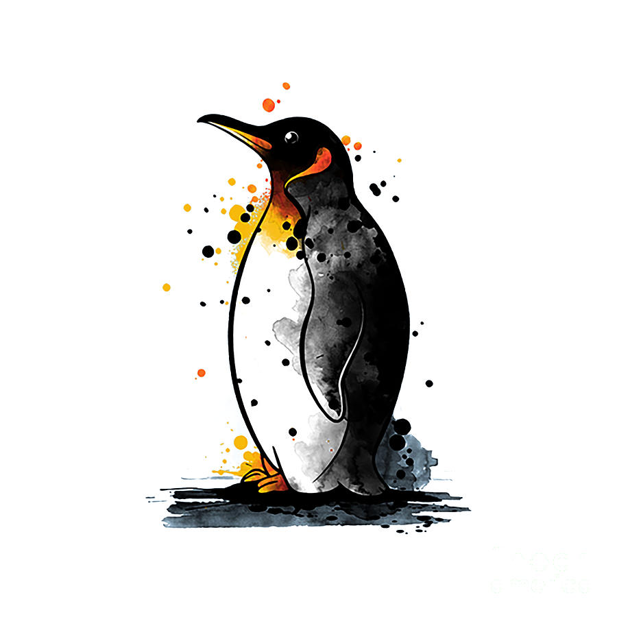 Penguin Digital Art by Molly Gunnarsson - Fine Art America