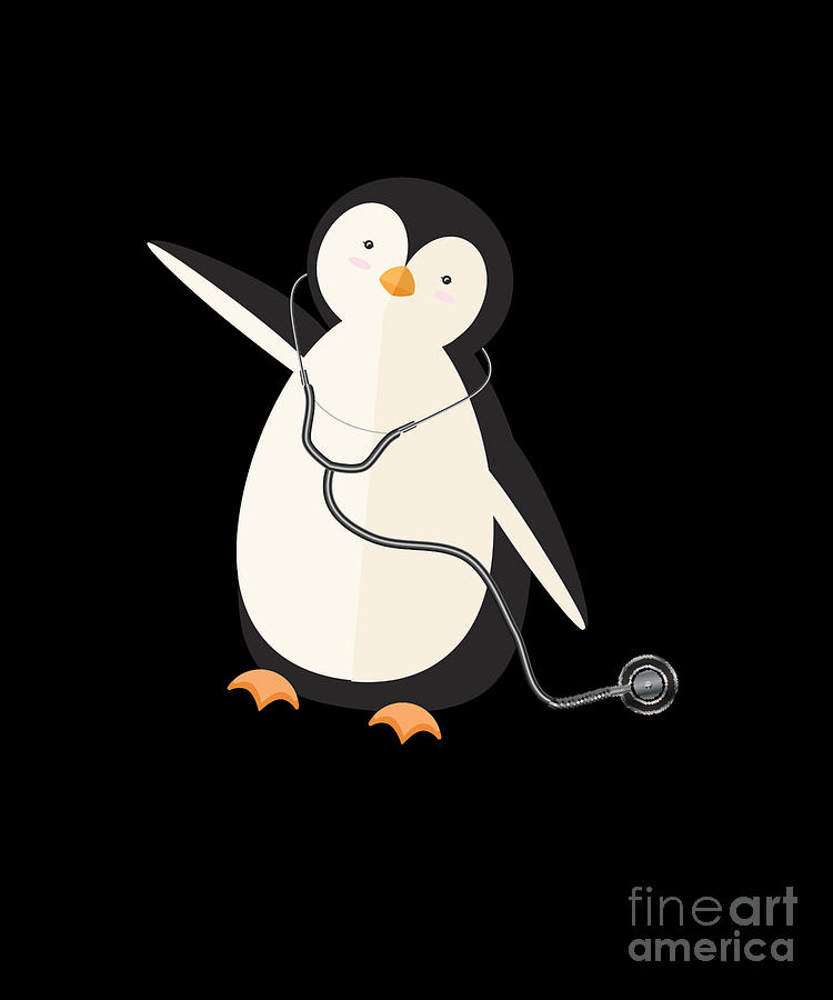 Penguin Pediatrician Surgeon Doctor Medicine Gift Digital Art by Thomas ...