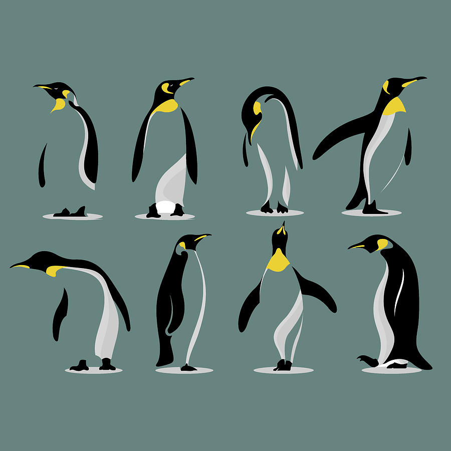 Penguin Penguins Dance Dancing Painting by Tony Rubino