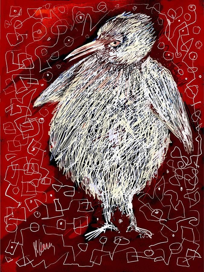 Penguin with attitude  Painting by Maxim Komissarchik