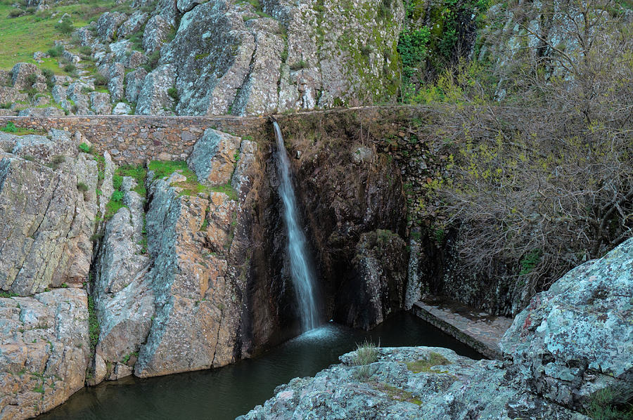 Penha Garcia waterfall Photograph by Angelo DeVal