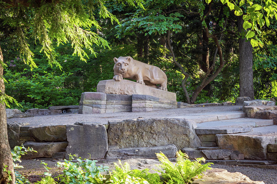 Penn State Nittany Lion Shrine Garden Photograph by Aaron Geraud