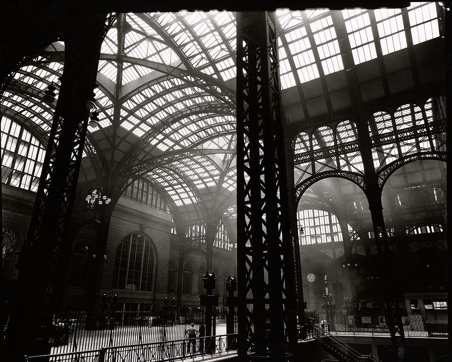 Architecture Photograph - Penn Station 1930s by David Hinds